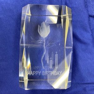 3D Laser Crystal Paperweight